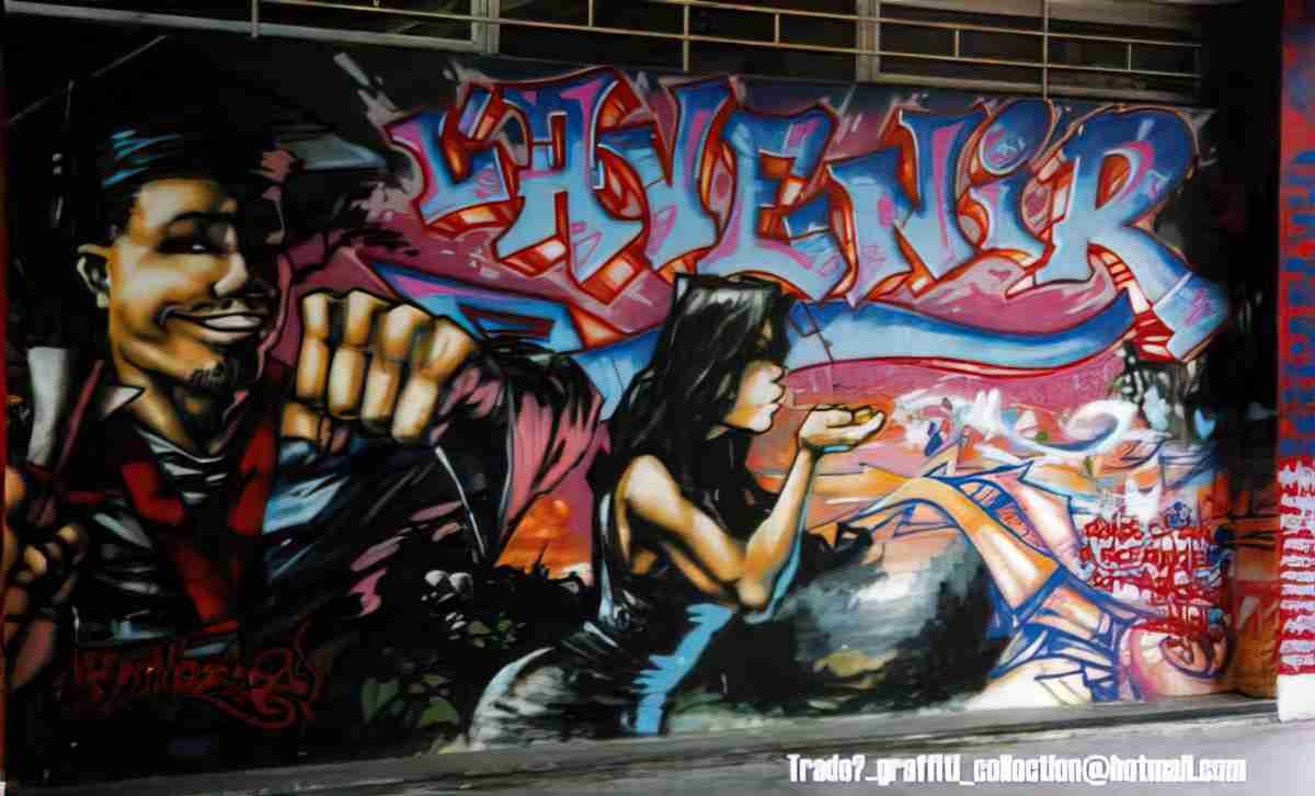 Street Art 2567 2548 GRAFFITI A4 Photo Print