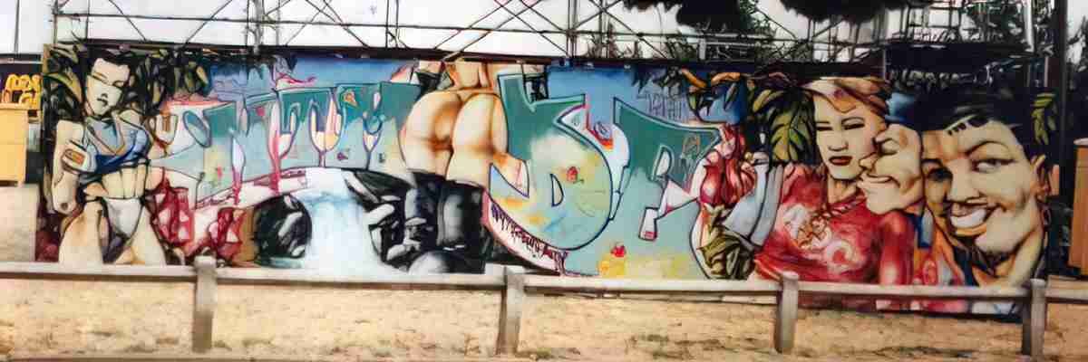 Street Art 2572 2553 GRAFFITI A4 Photo Print
