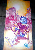 Street Art 2629 2610 GRAFFITI A4 Photo Print