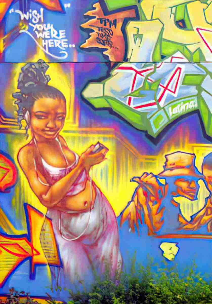 Street Art 2630 2611 GRAFFITI A4 Photo Print