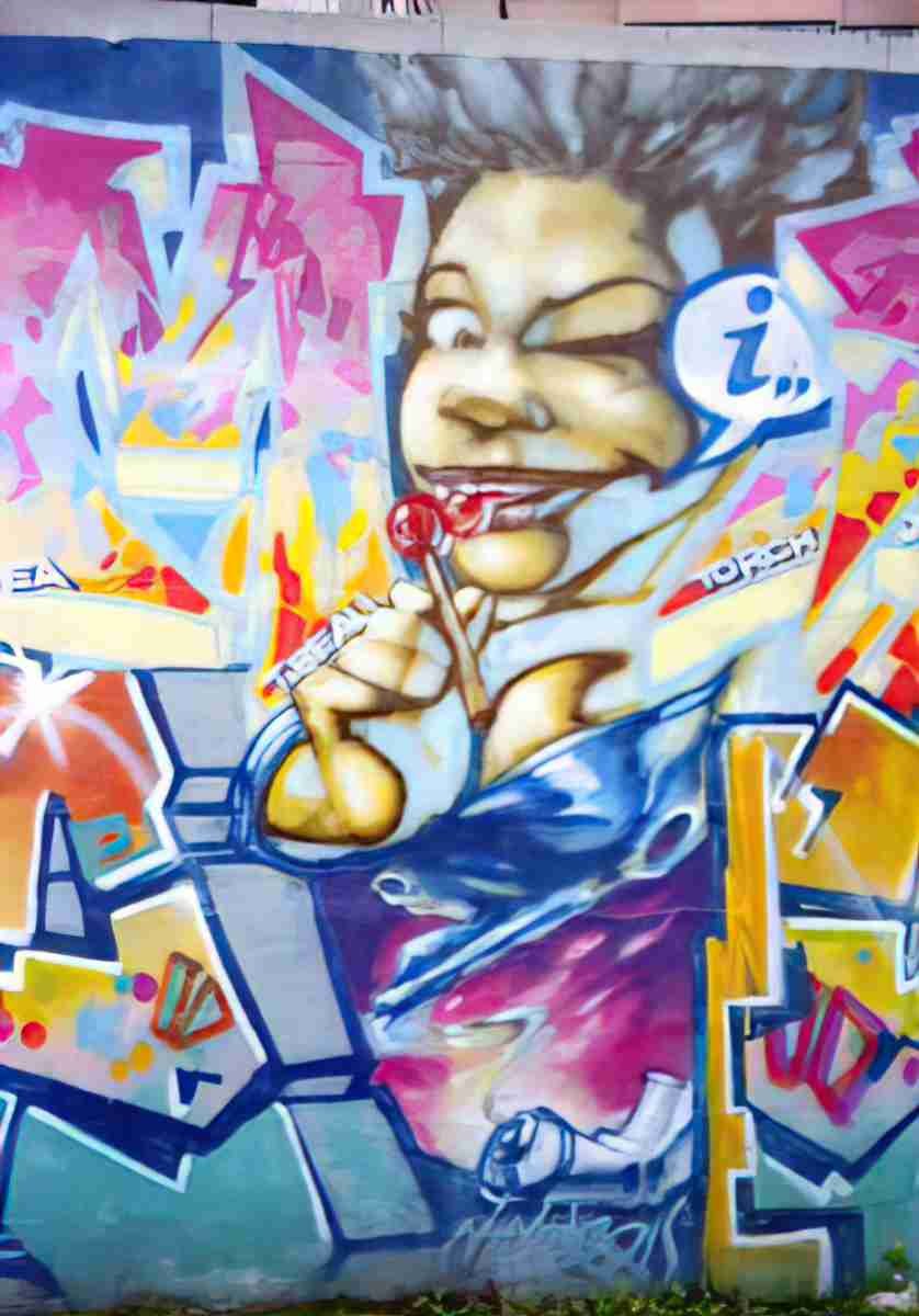 Street Art 2633 2614 GRAFFITI A4 Photo Print