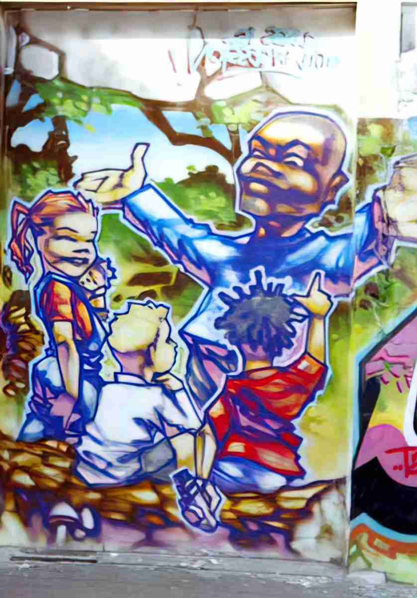 Street Art 2635 2616 GRAFFITI A4 Photo Print