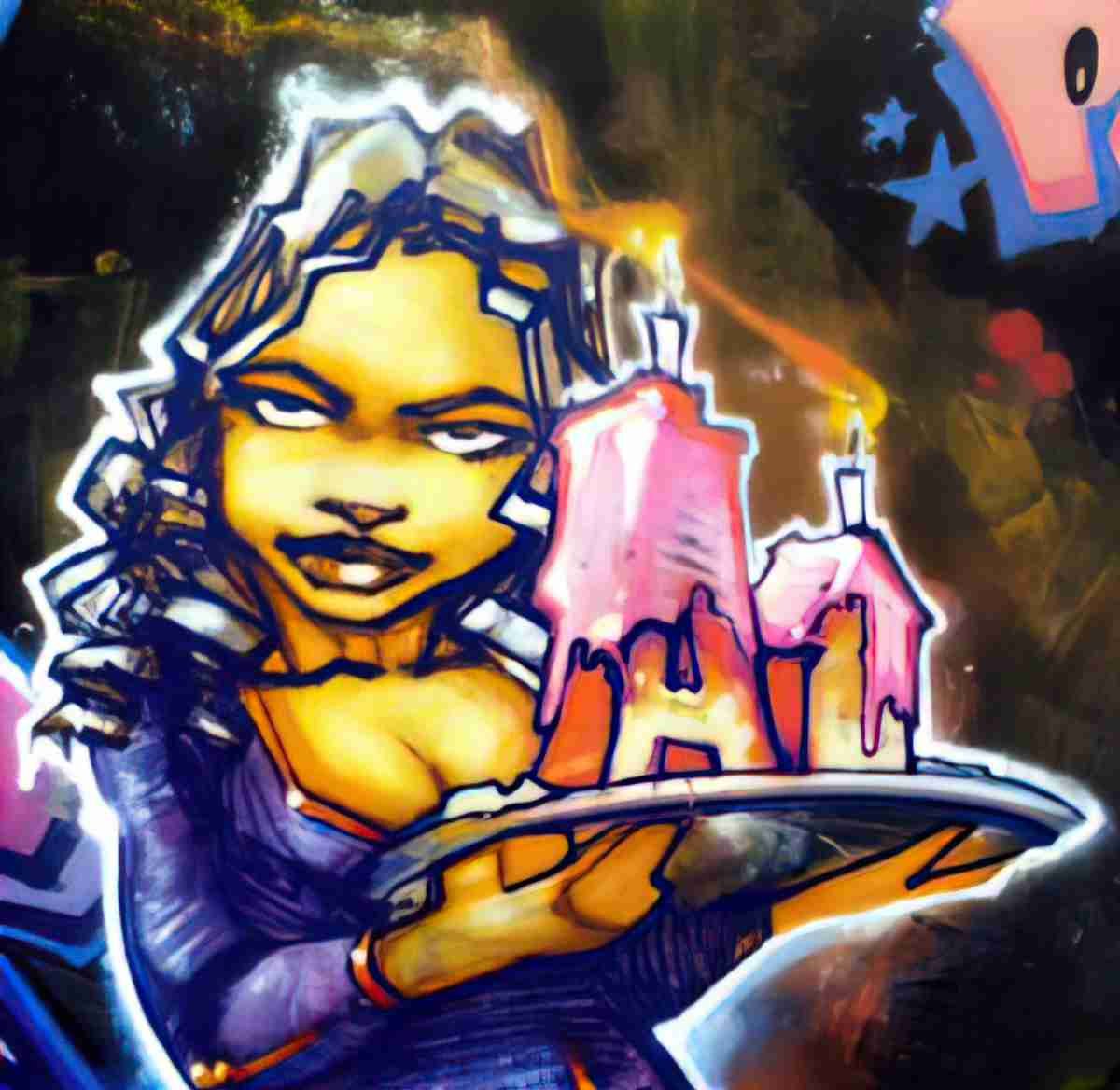 Street Art 2640 2621 GRAFFITI A4 Photo Print