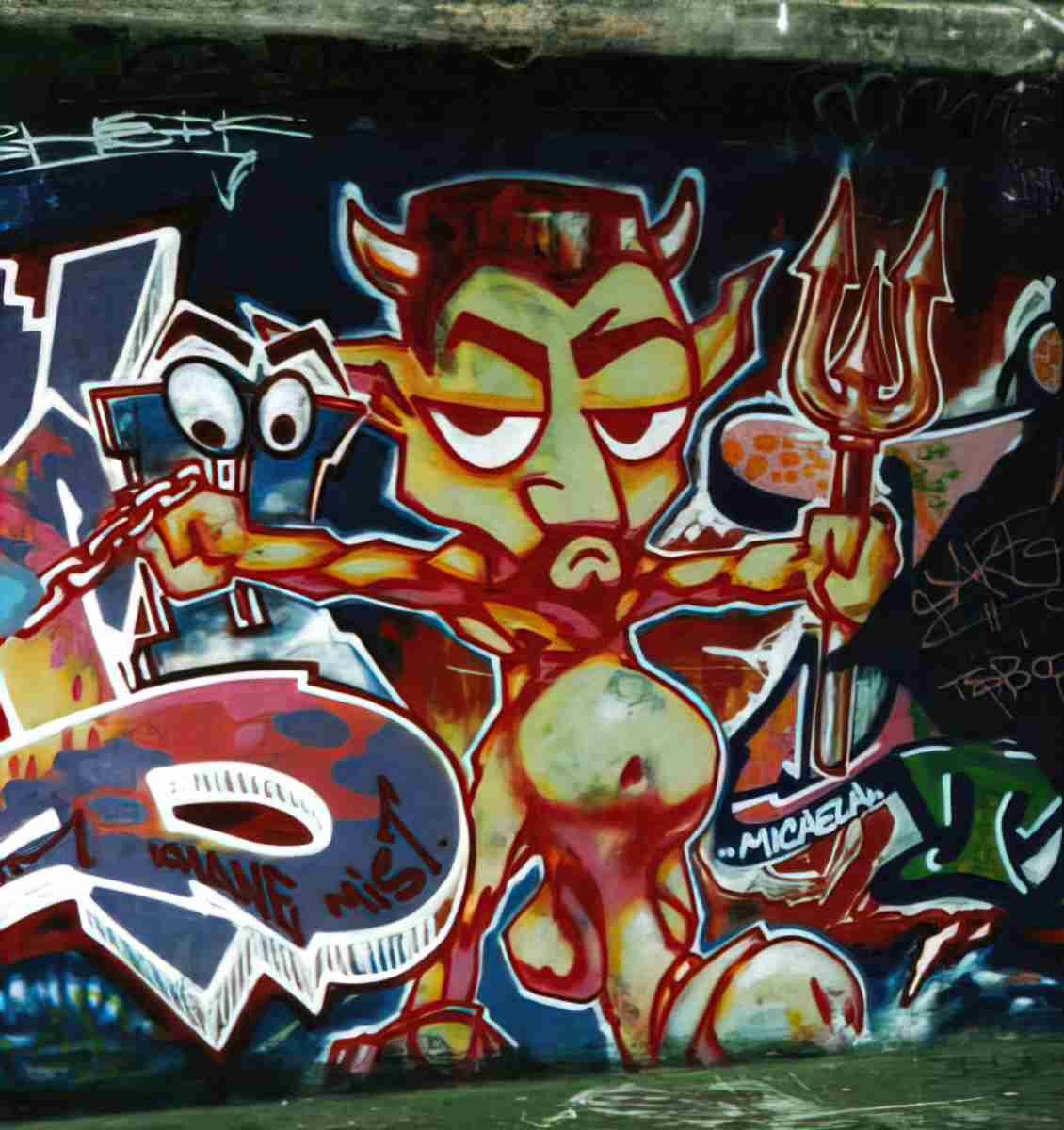 Street Art 2707 2688 GRAFFITI A4 Photo Print