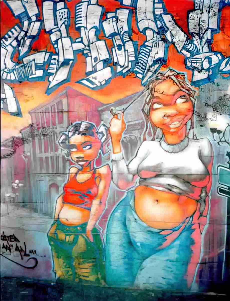 Street Art 2761 2742 GRAFFITI A4 Photo Print