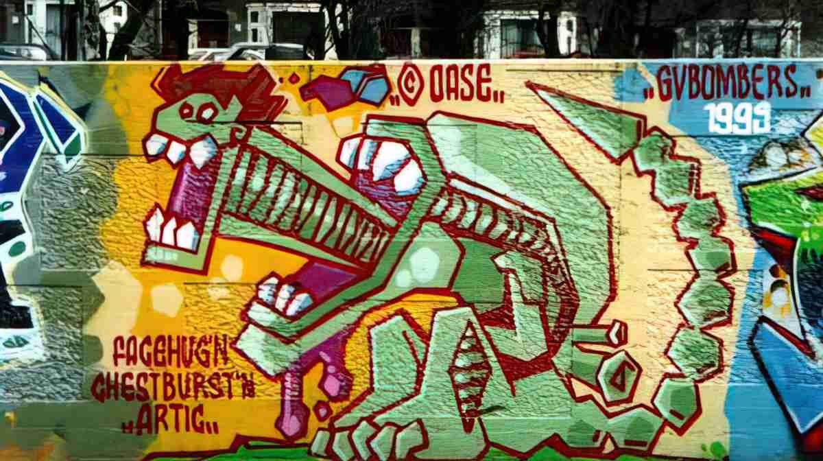 Street Art 3000 2982 GRAFFITI A4 Photo Print