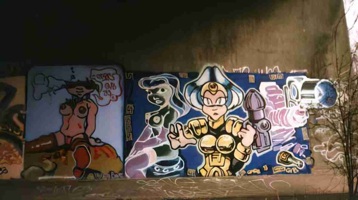 Street Art 3016 2998 GRAFFITI A4 Photo Print