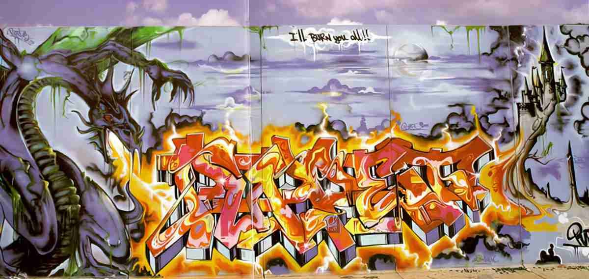 Street Art 3043 3025 GRAFFITI A4 Photo Print