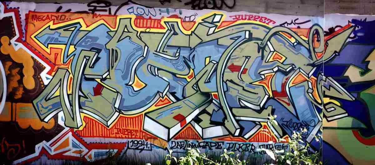 Street Art 3062 3044 GRAFFITI A4 Photo Print