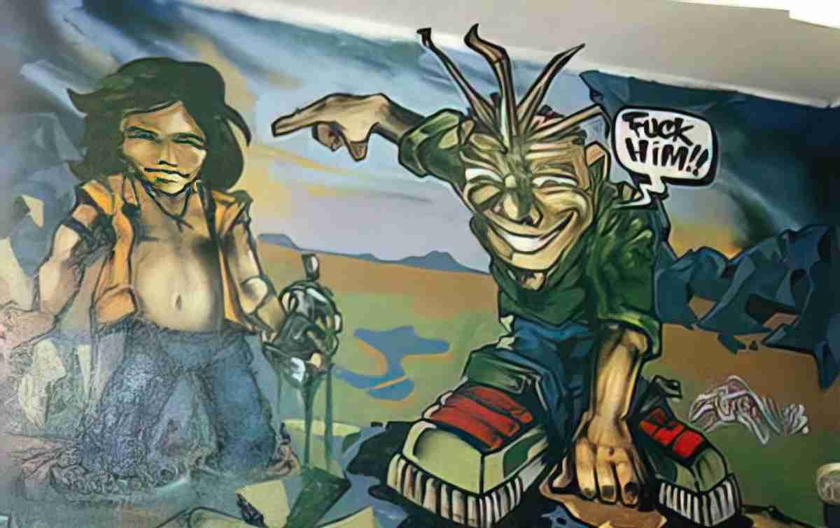 Street Art 3064 3046 GRAFFITI A4 Photo Print