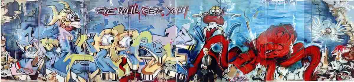 Street Art 3074 3056 GRAFFITI A4 Photo Print