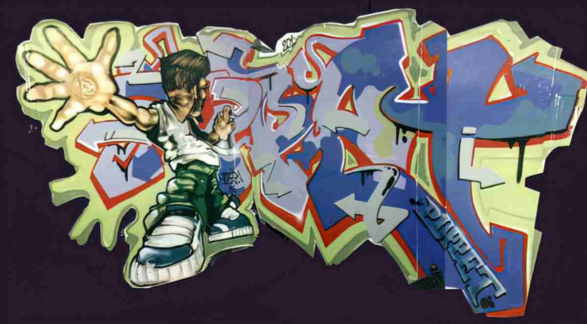 Street Art 3088 3070 GRAFFITI A4 Photo Print