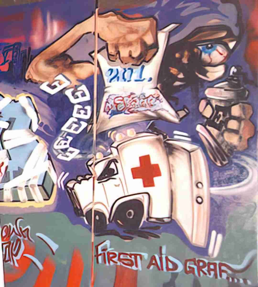 Street Art 3106 3088 GRAFFITI A4 Photo Print
