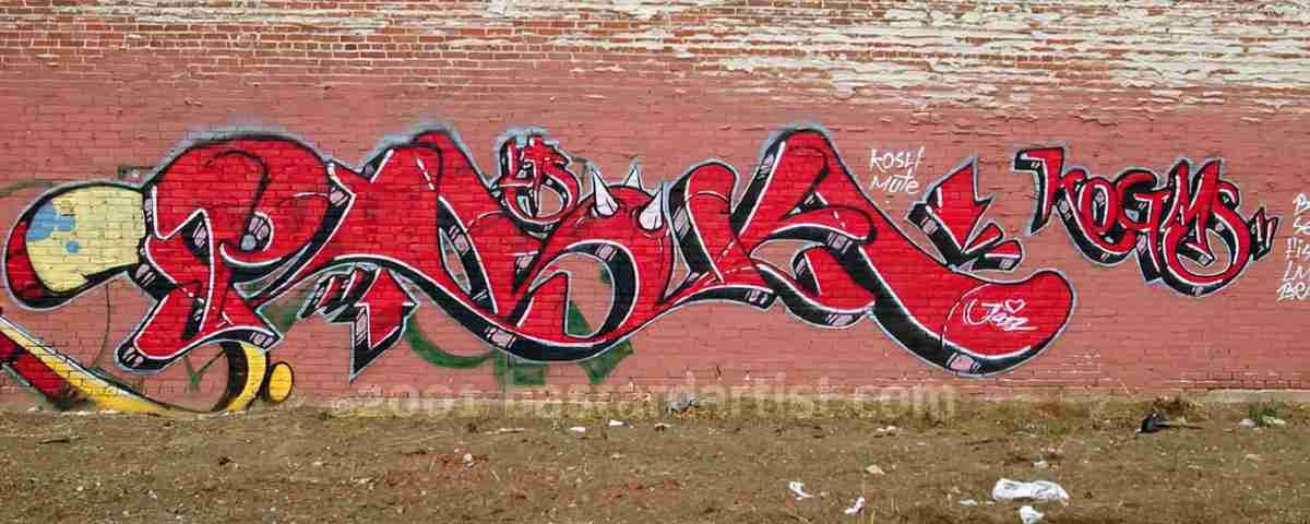Street Art 3119 3101 GRAFFITI A4 Photo Print