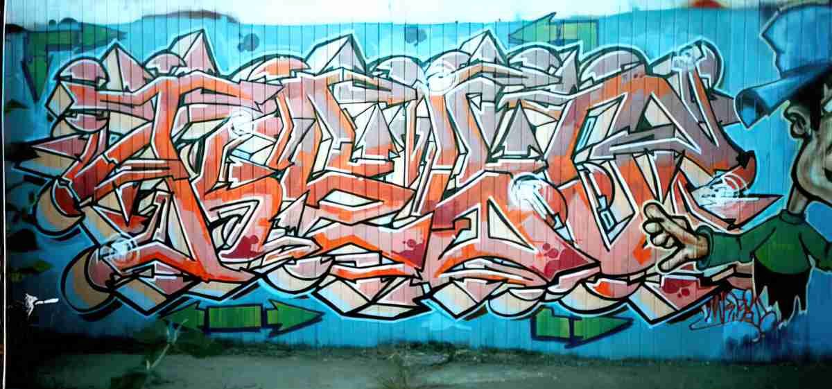 Street Art 3145 3127 GRAFFITI A4 Photo Print