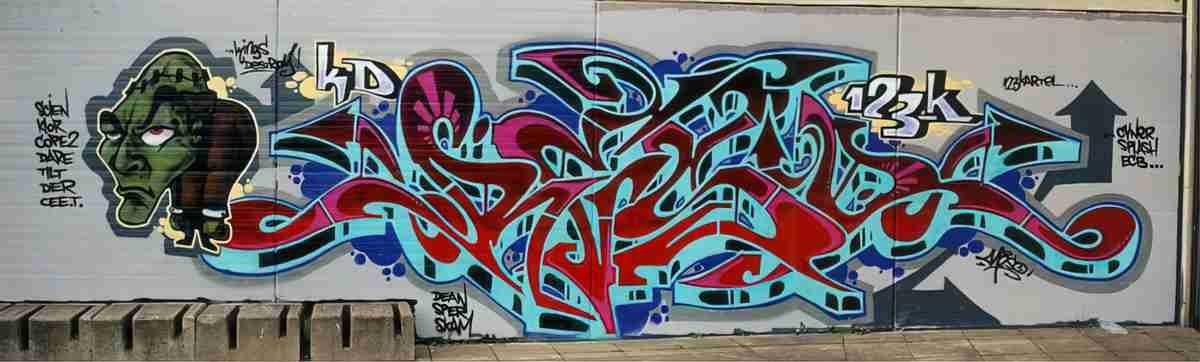 Street Art 3187 3169 GRAFFITI A4 Photo Print