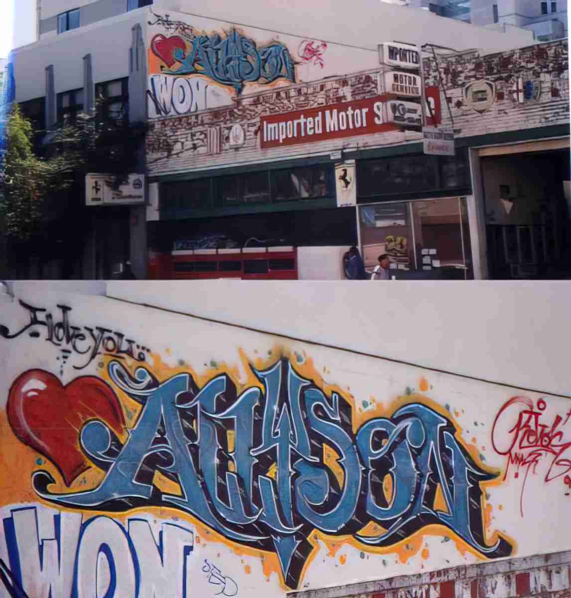 Street Art 3296 3286 GRAFFITI A4 Photo Print