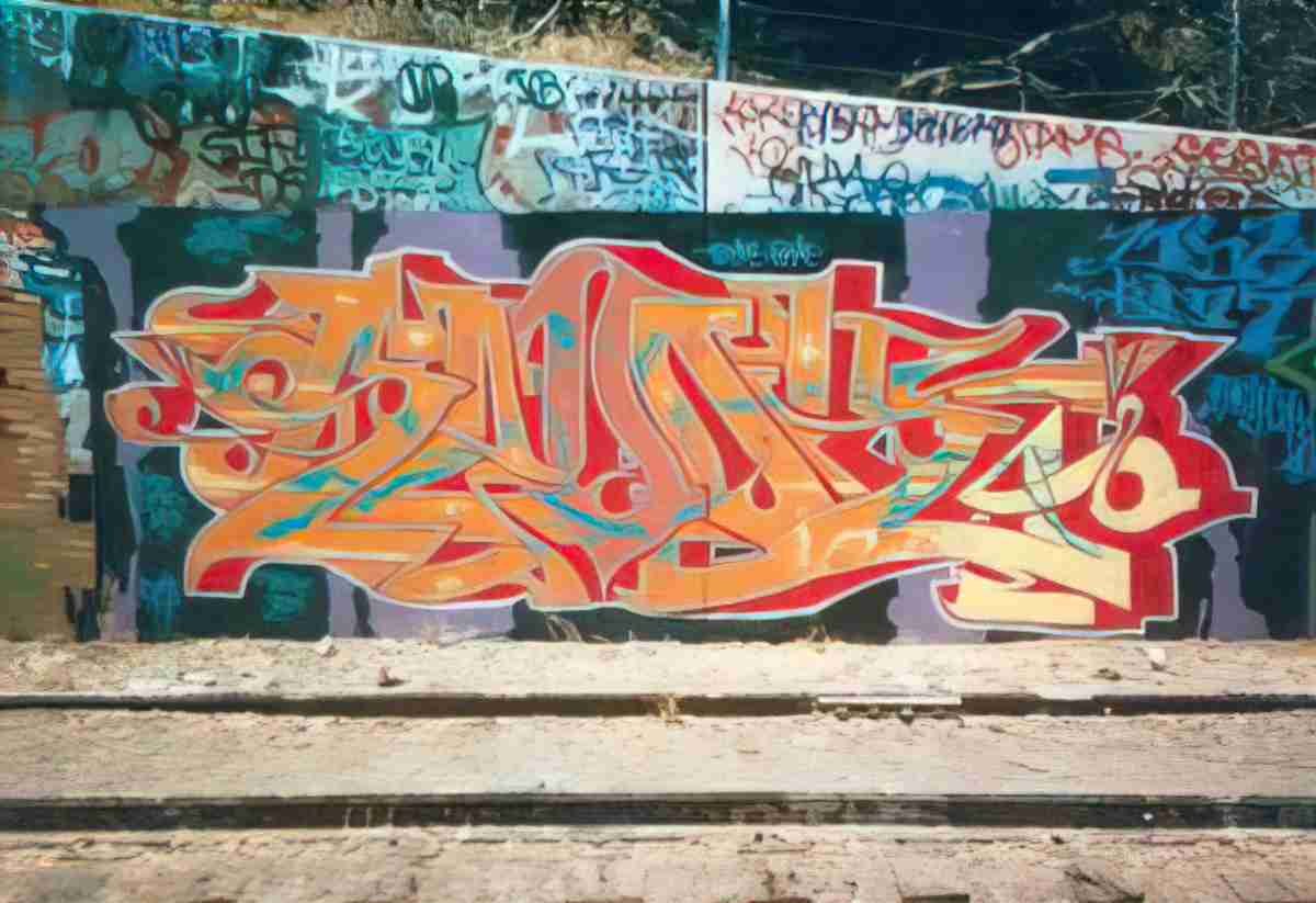 Street Art 3343 3333 GRAFFITI A4 Photo Print