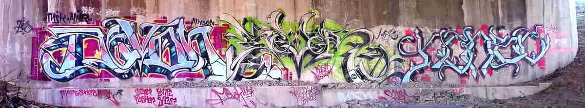 Street Art 3367 3357 GRAFFITI A4 Photo Print