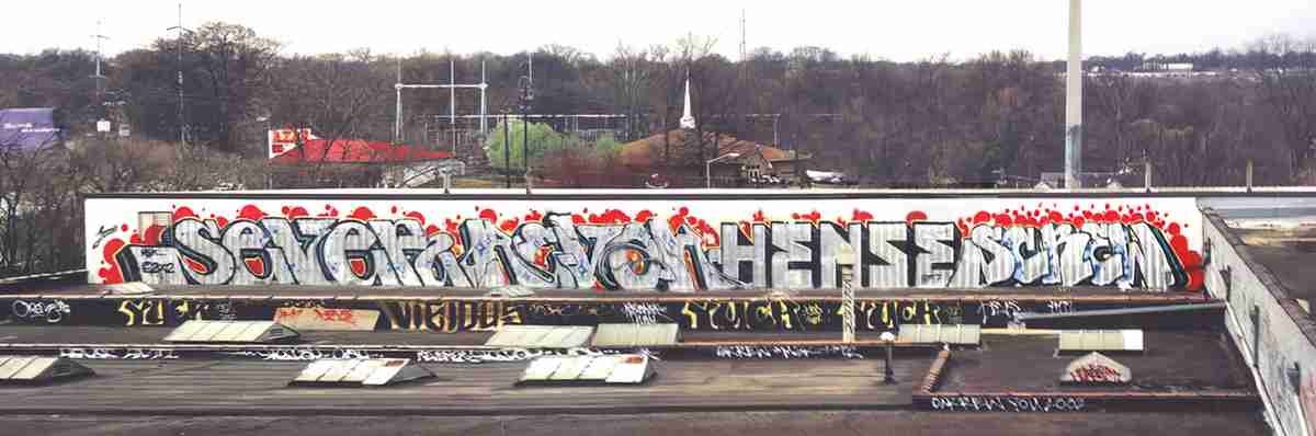 Street Art 3400 3390 GRAFFITI A4 Photo Print