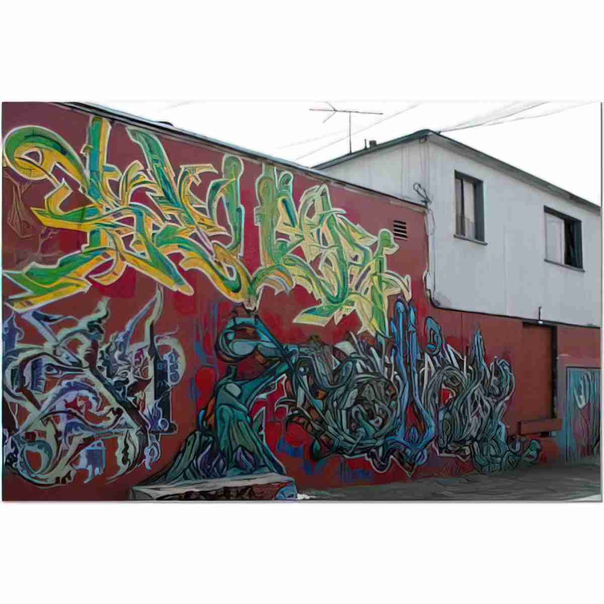 Street Art 3403 3393 GRAFFITI A4 Photo Print