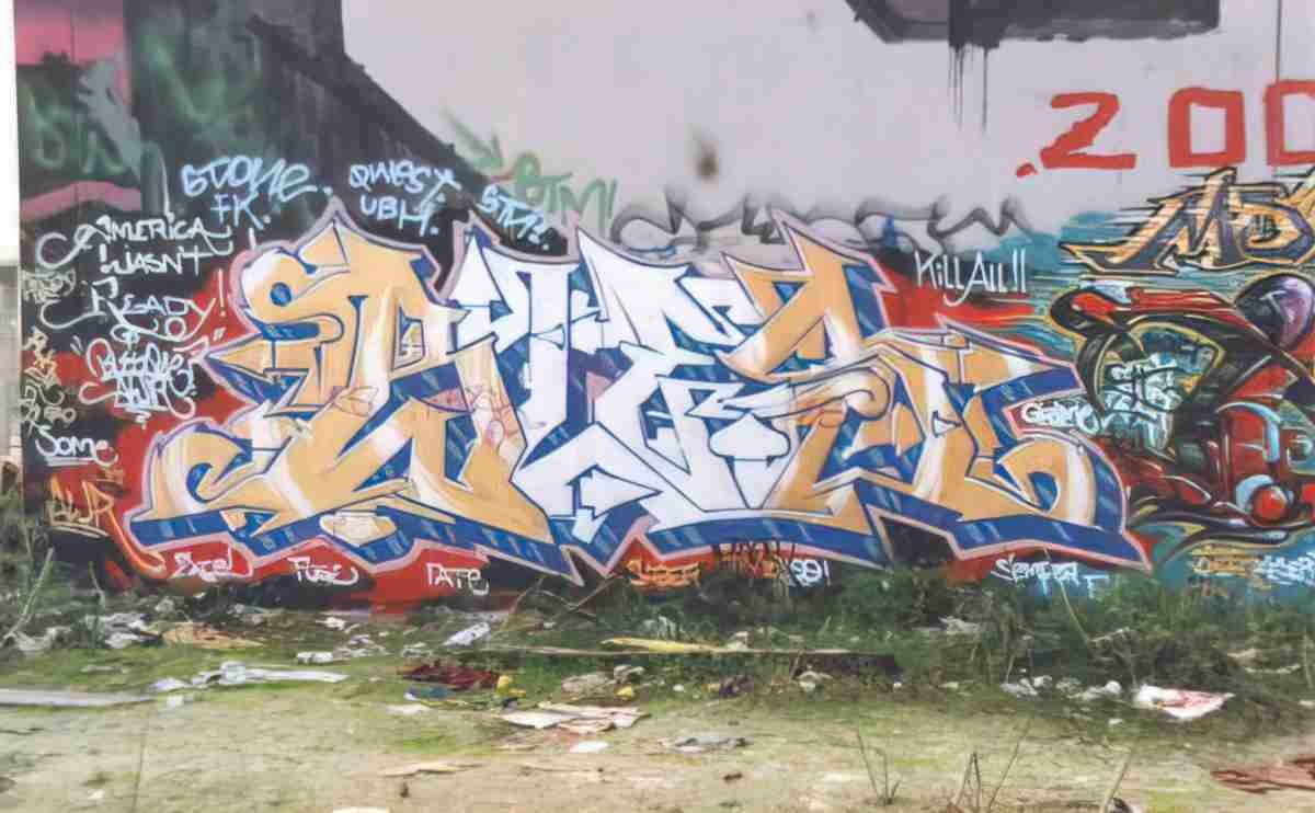 Street Art 3506 3496 GRAFFITI A4 Photo Print