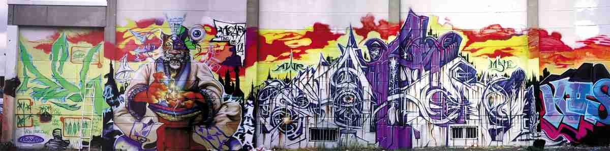 Street Art 3580 3573 GRAFFITI A4 Photo Print