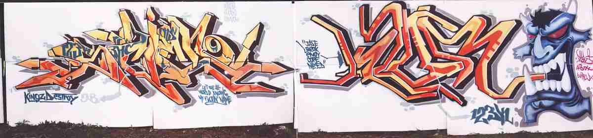 Street Art 3601 3594 GRAFFITI A4 Photo Print