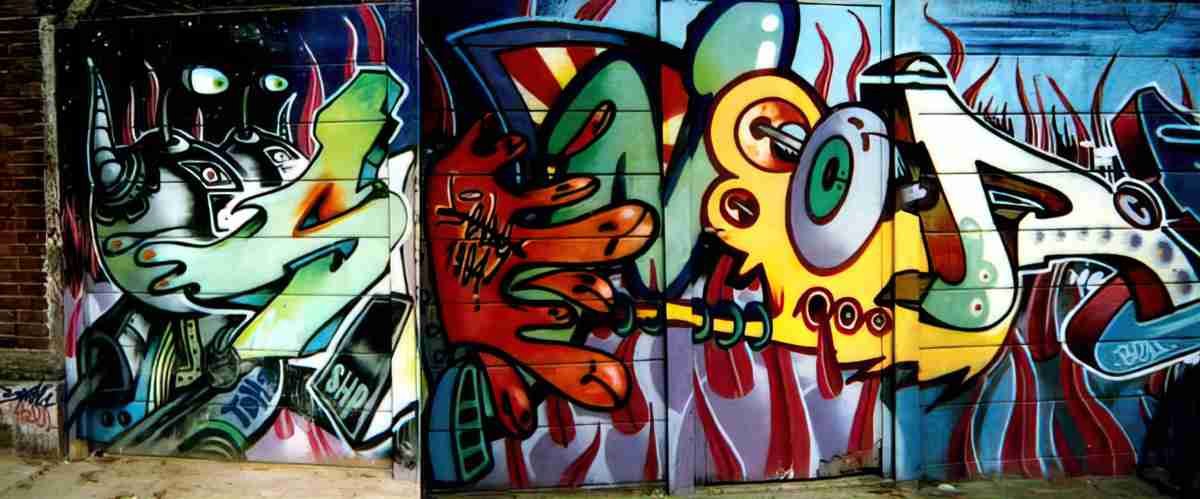 Street Art 3647 3640 GRAFFITI A4 Photo Print