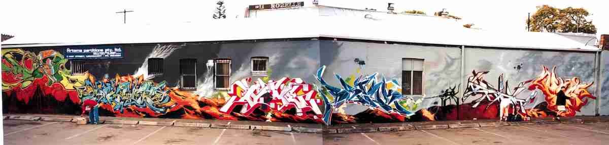 Street Art 3883 3877 GRAFFITI A4 Photo Print