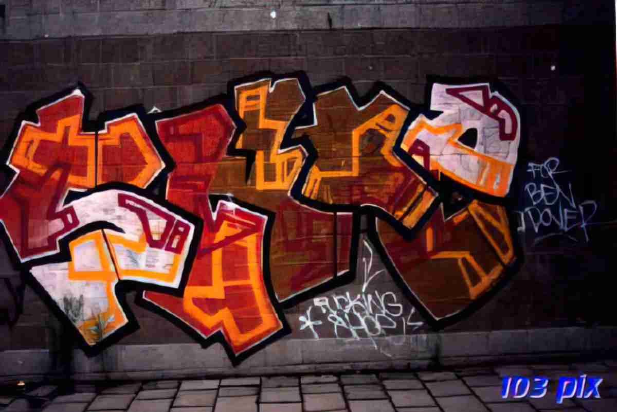 Street Art 4000 3995 GRAFFITI A4 Photo Print