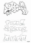 Street Art 4103 4098 GRAFFITI A4 Photo Print