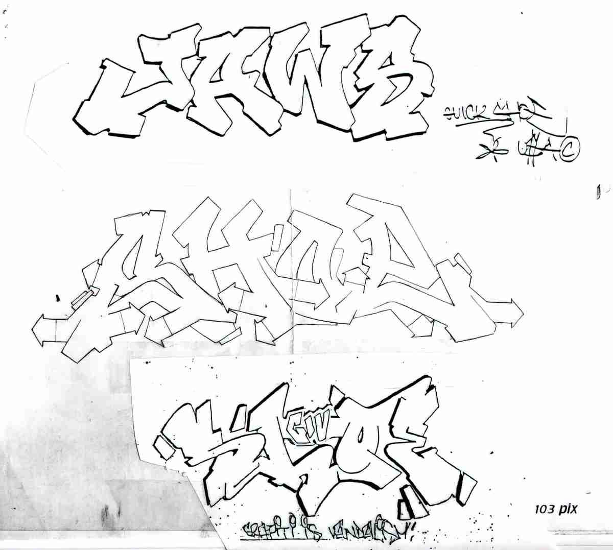 Street Art 4106 4101 GRAFFITI A4 Photo Print