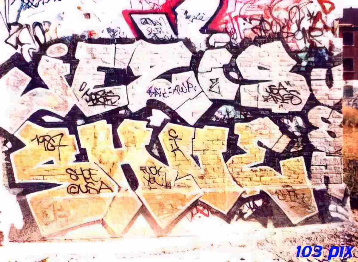 Street Art 4121 4116 GRAFFITI A4 Photo Print