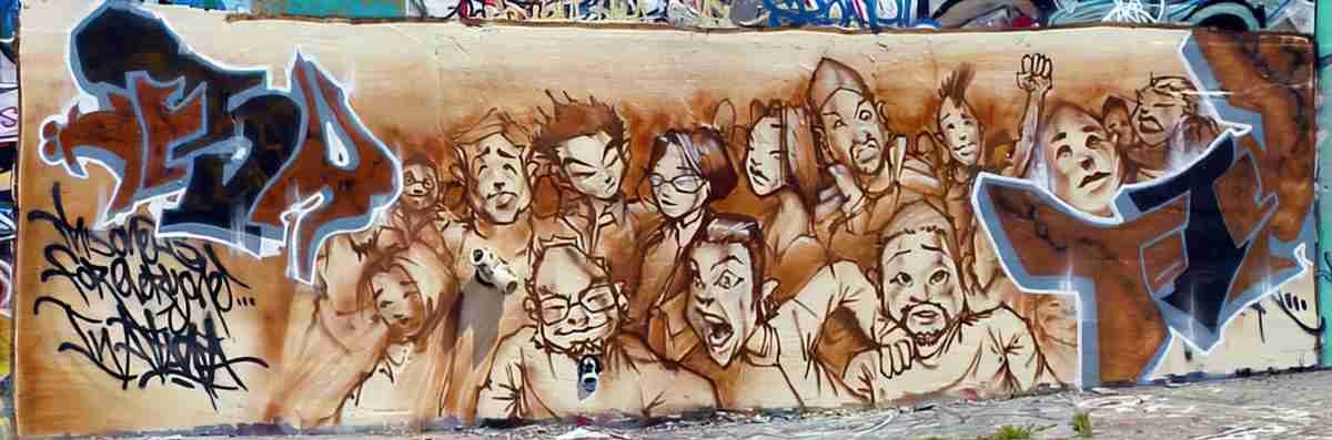 Street Art 4187 4183 GRAFFITI A4 Photo Print