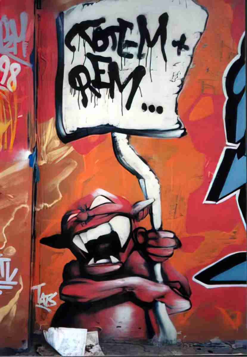 Street Art 4220 4216 GRAFFITI A4 Photo Print