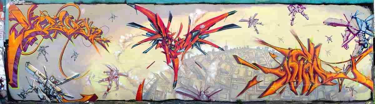 Street Art 4226 4222 GRAFFITI A4 Photo Print