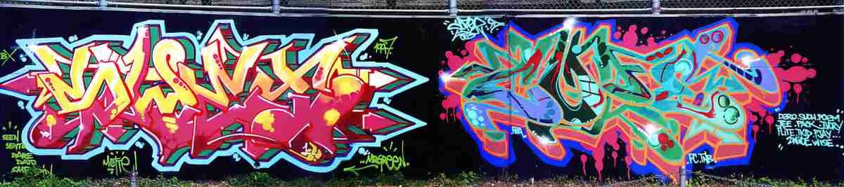 Street Art 4406 4405 GRAFFITI A4 Photo Print