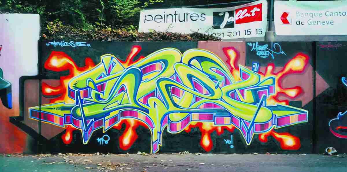 Street Art 4435 4434 GRAFFITI A4 Photo Print