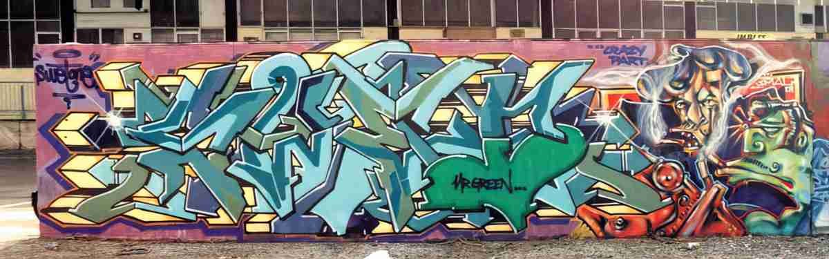 Street Art 4463 4462 GRAFFITI A4 Photo Print