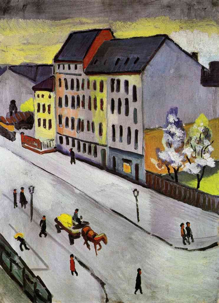 Street In Gray August Macke Expressionism A4 Photo Print