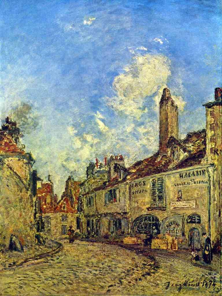 Street In Nevers Jongkind Impressionism A4 Photo Print