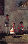 Street Scene In Seville A4 Photo Print