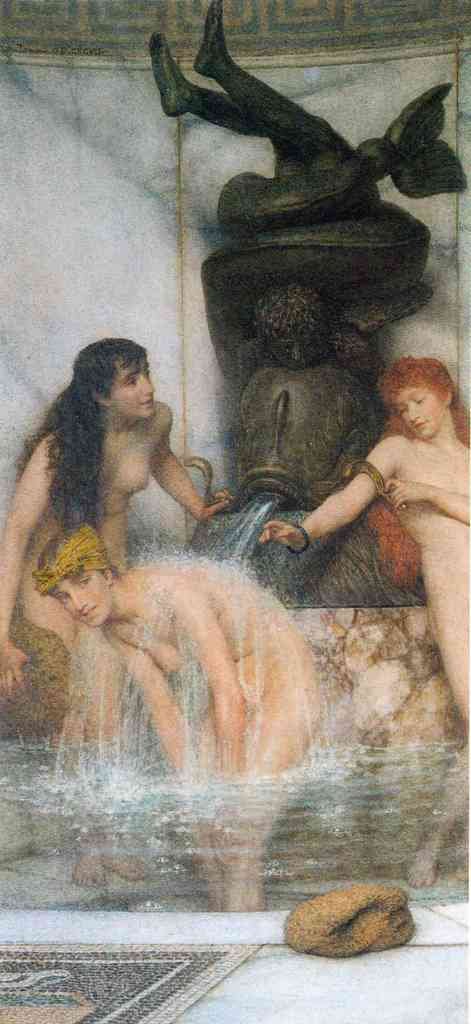 Strigilis And Sponges Alma Tadema A4 Photo Print
