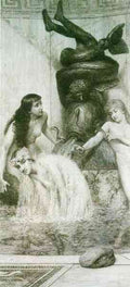 Strigilis and sponges 2 by Alma Tadema A4 Photo Print