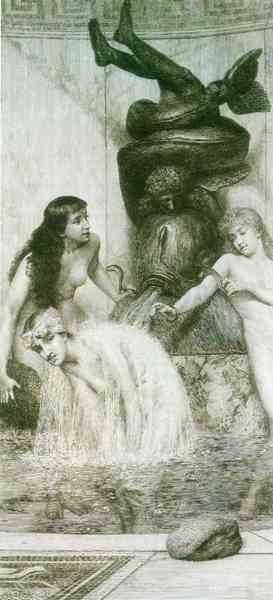 Strigilis and sponges 2 by Alma Tadema A4 Photo Print