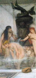Strigilis and sponges by Alma Tadema A4 Photo Print