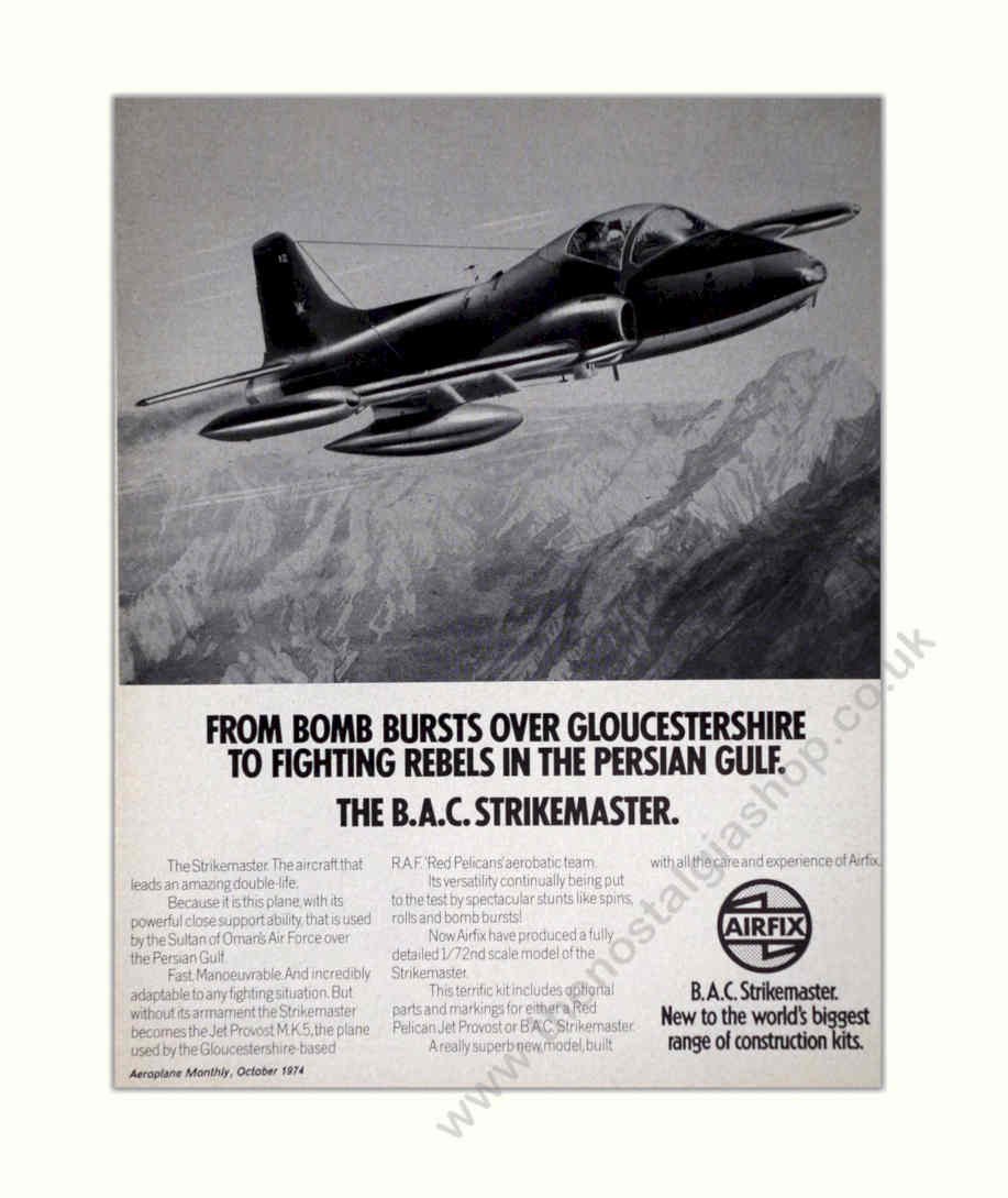 Strike Master Aircraft Vintage Retro Advert Poster A4 Photo Print