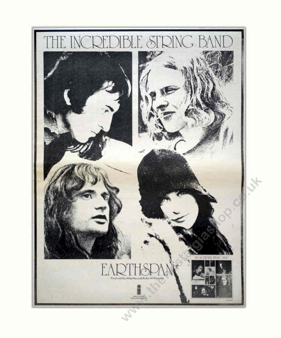 String Band Earthspan Vintage Retro Advert Poster A4 Photo Print