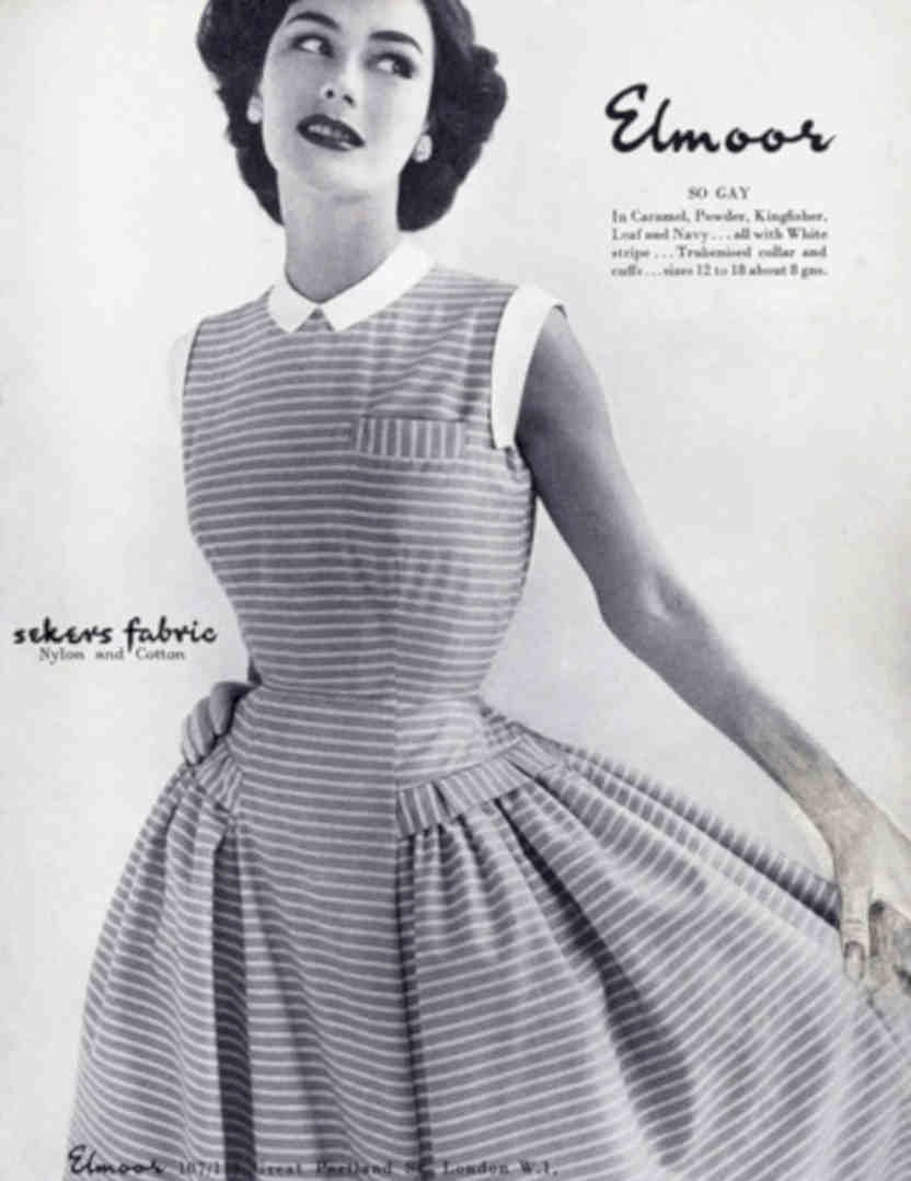 Striped Dress Sekeros Vintage Retro Advert Poster A4 Photo Print